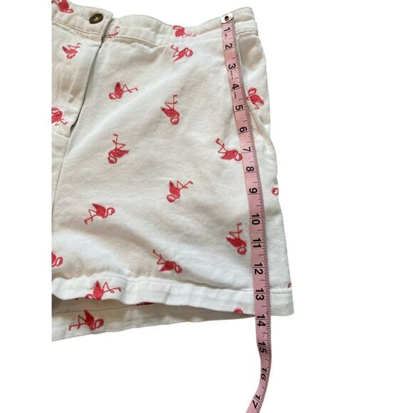 Francescas Shorts Womens Large Pink & White 100% Cotton Preppy Coastal Beach - Picture 8 of 11